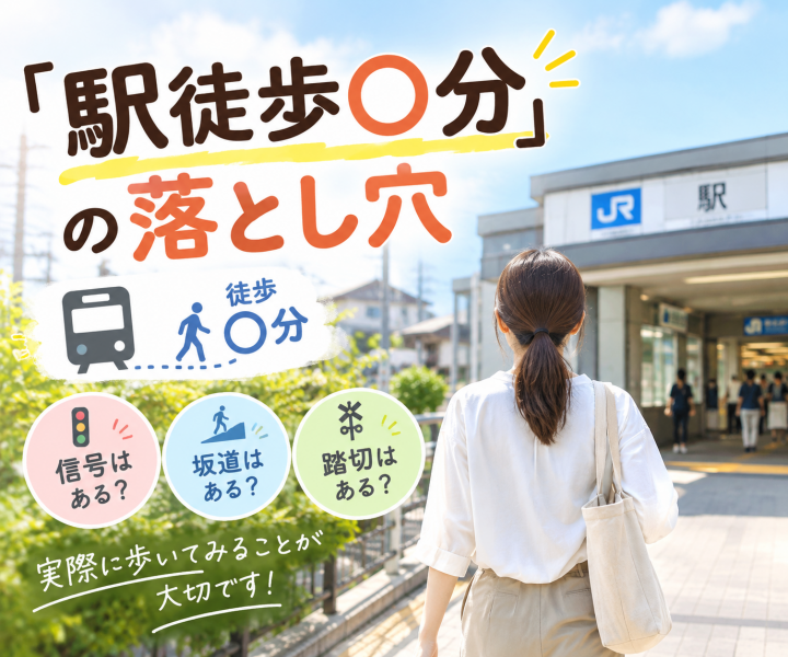 「駅徒歩○分」の落とし穴？！
